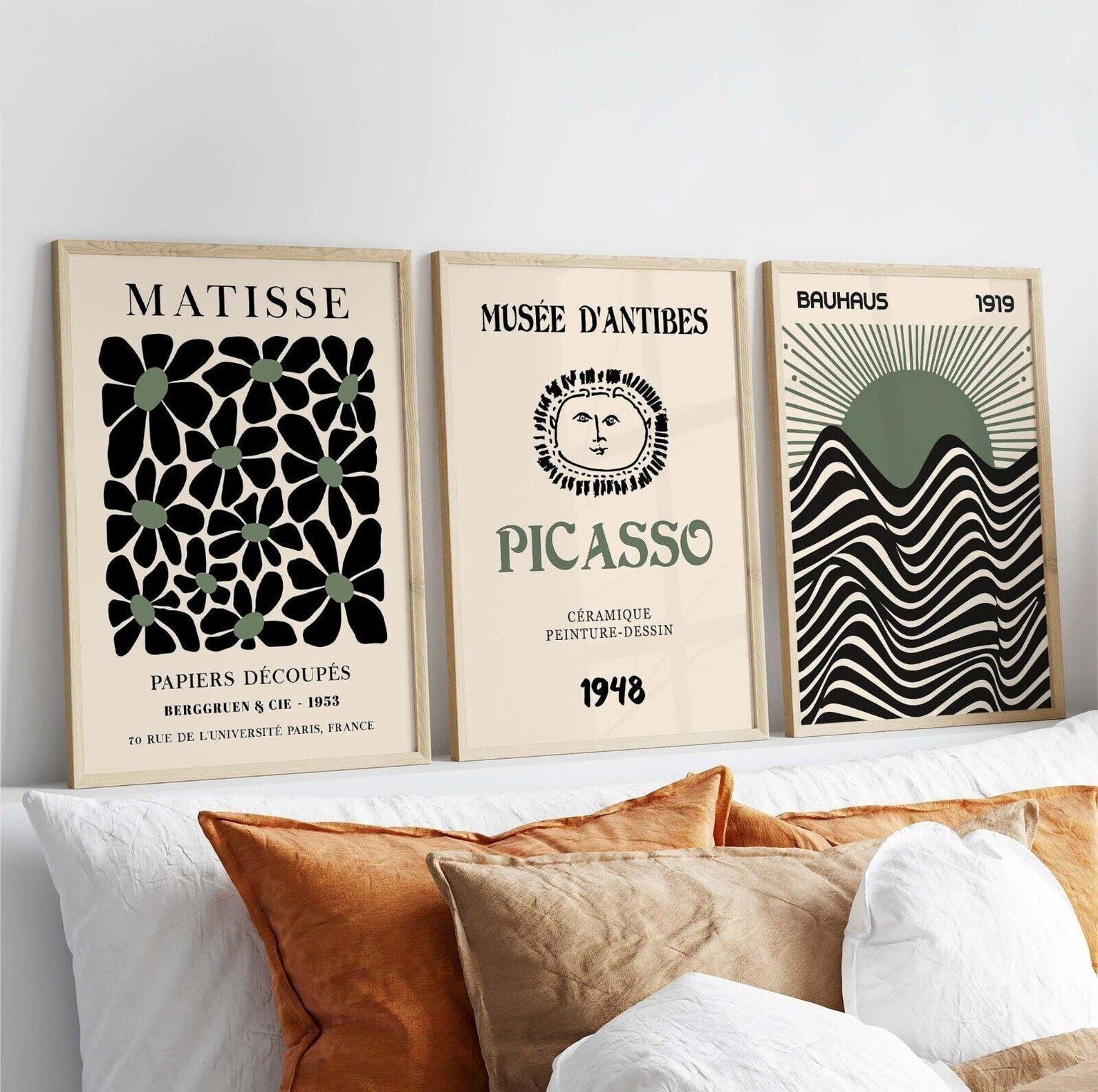 Photography Course - 3pcs/set Retro Matisse Canvas Wall Art