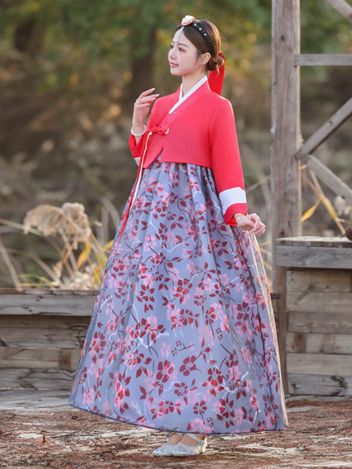Photography Major - Korean Traditional Costume Ethnic Dance Photography