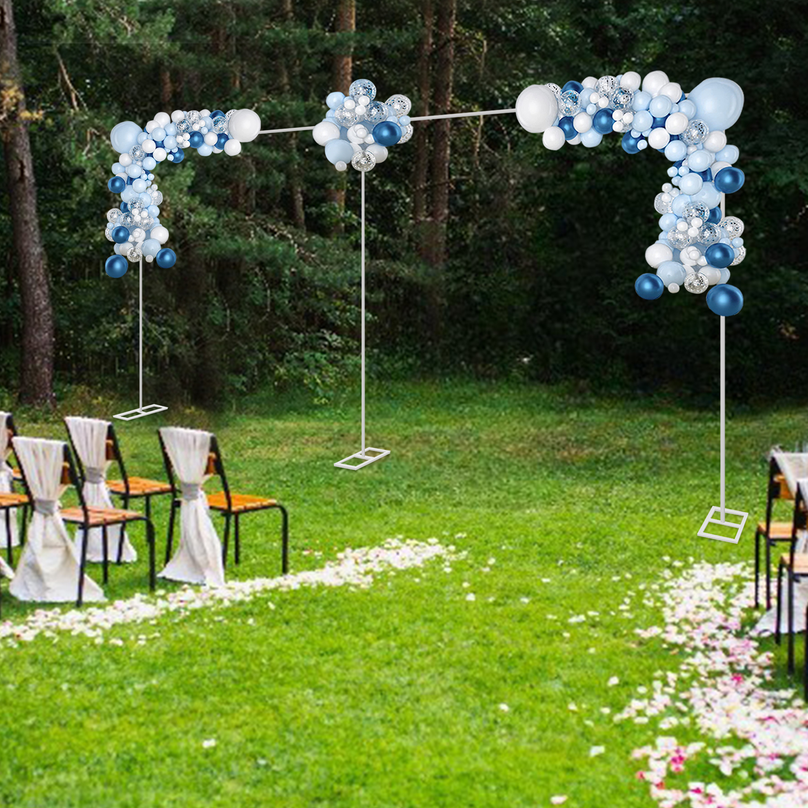 Backdrop Stand Kit - wedding arch stand 19.7*9.8ft Silver Wedding