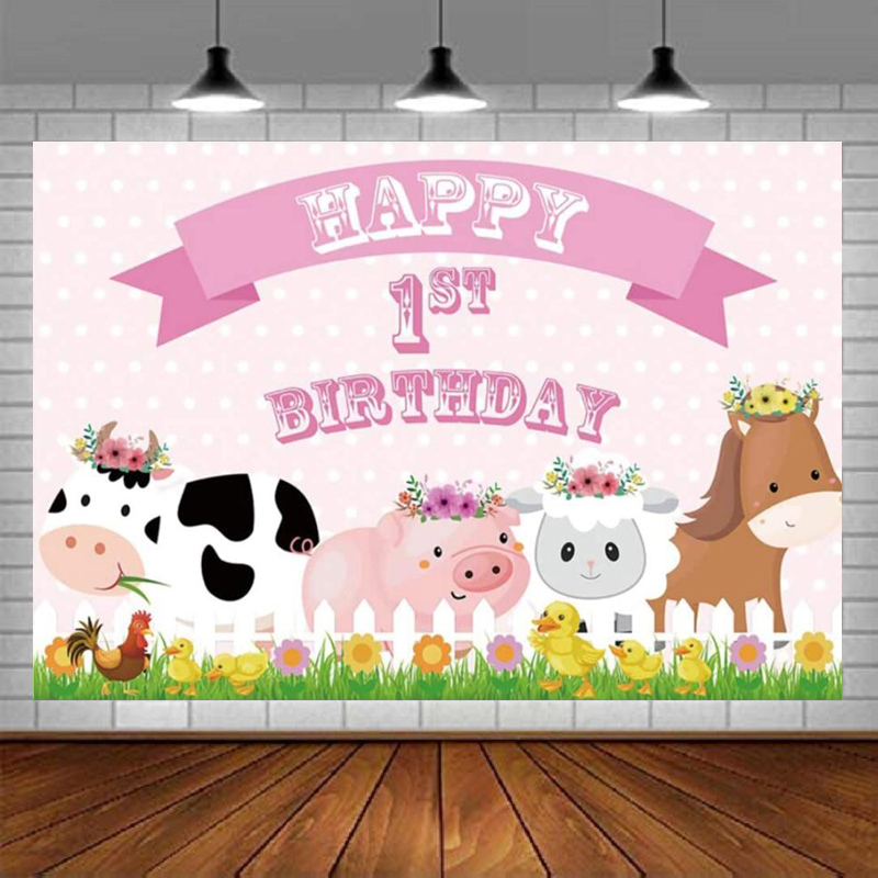 Happy 1st Birthday Background  - đánh giá và giá Photography Zoo