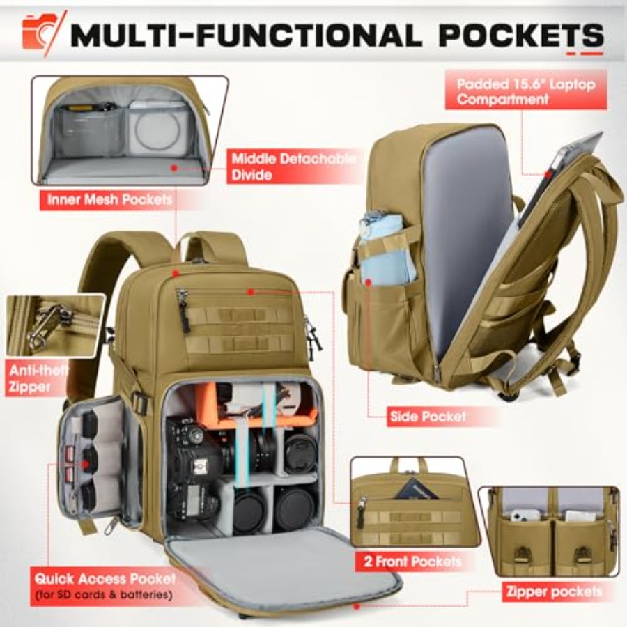 Camera Bag Backpack for DSLR/S - đánh giá và giá Camera Bag Waterproof