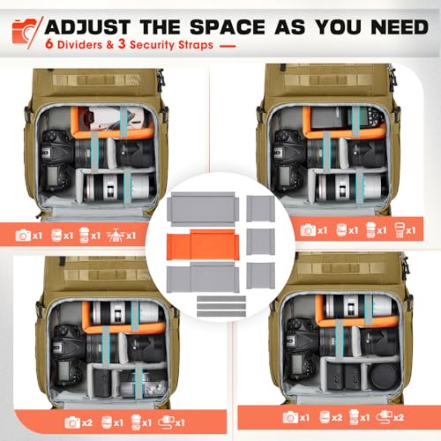 Camera Bag Backpack for DSLR/S - đánh giá và giá Camera Bag Waterproof