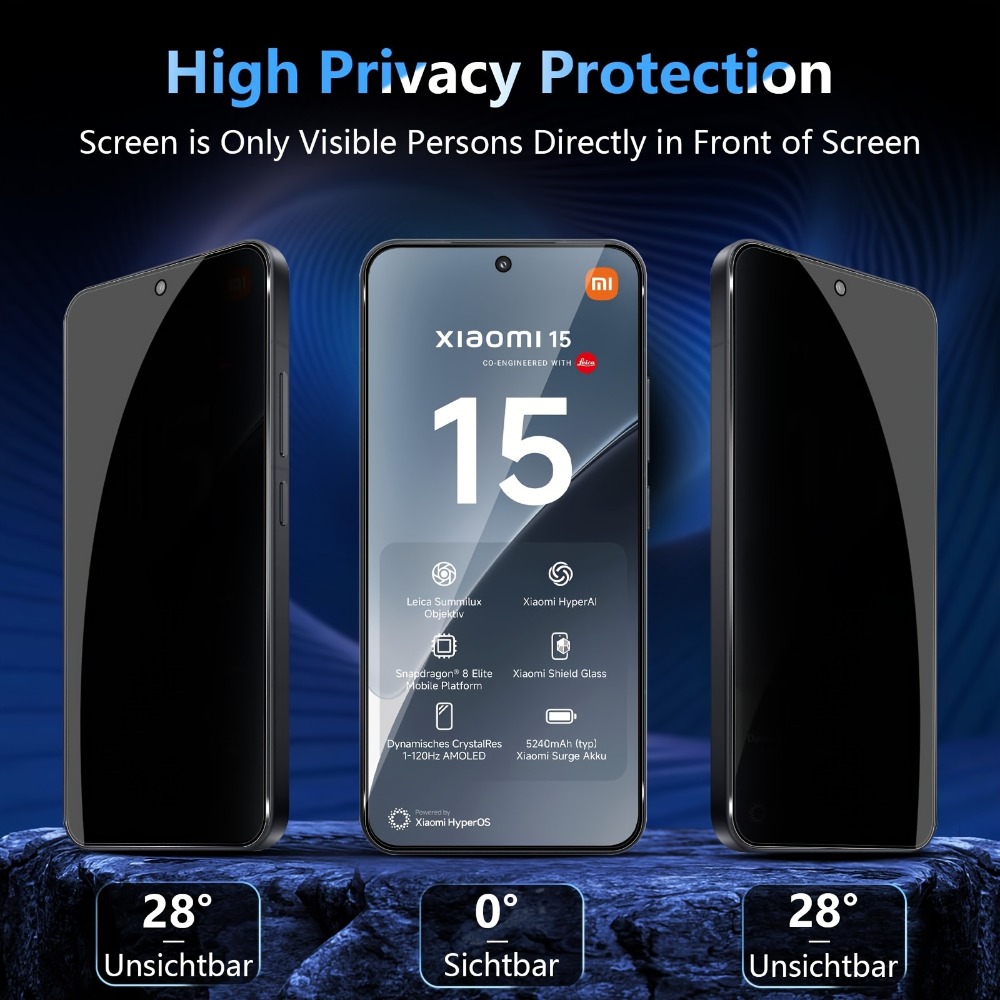 3+3 3Pcs Privacy-Screen Protec - đánh giá và giá Xiaomi Photography Kit 15 Ultra
