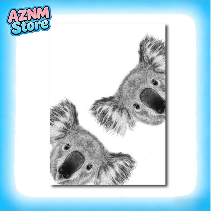 2026 Koala Print Black and Whi - đánh giá và giá Photography Zoo