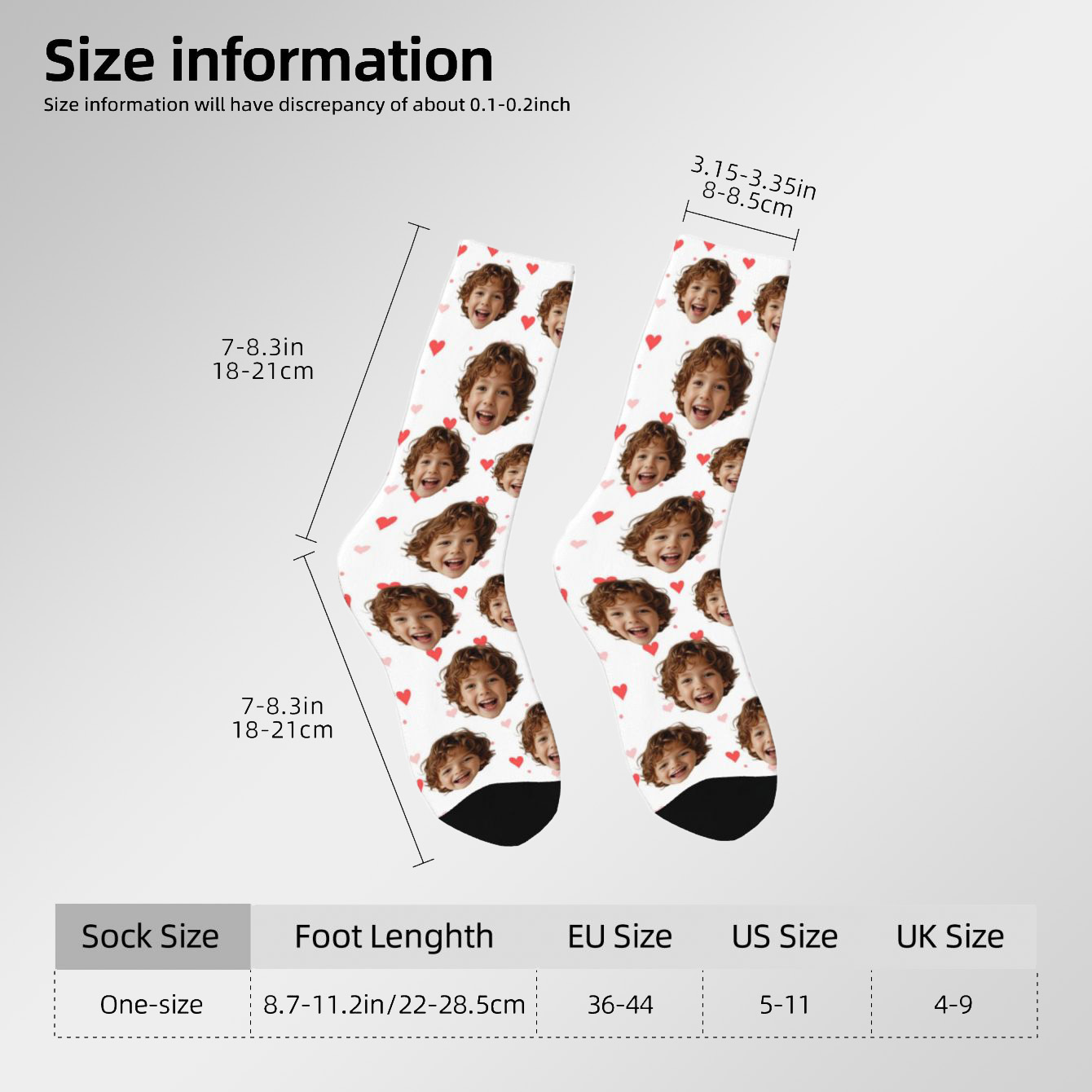 Customized face-shaped socks   - đánh giá và giá Photography Style