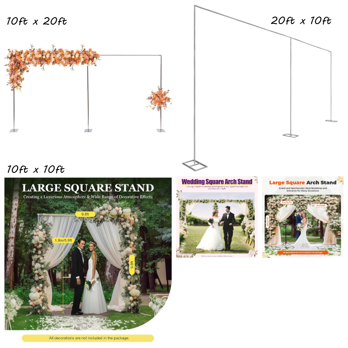 10FT x 20FT Wedding Party Back - đánh giá và giá Backdrop Stand Kit