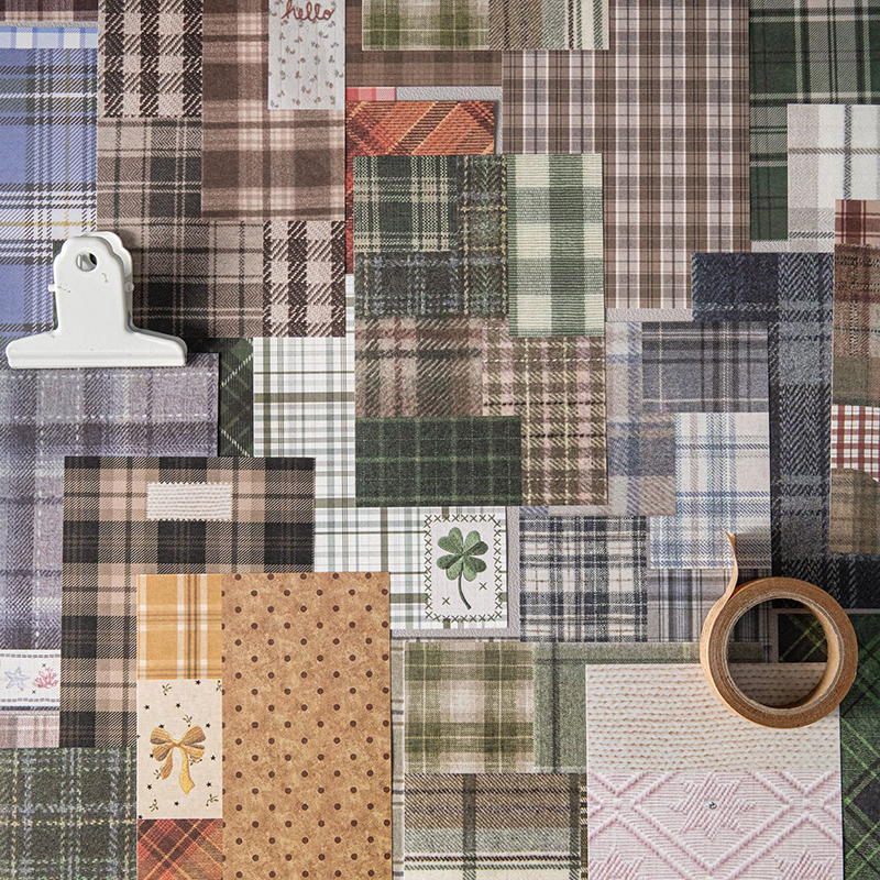 50pcs Creative Plaid Decor Scr - đánh giá và giá Photography Journal