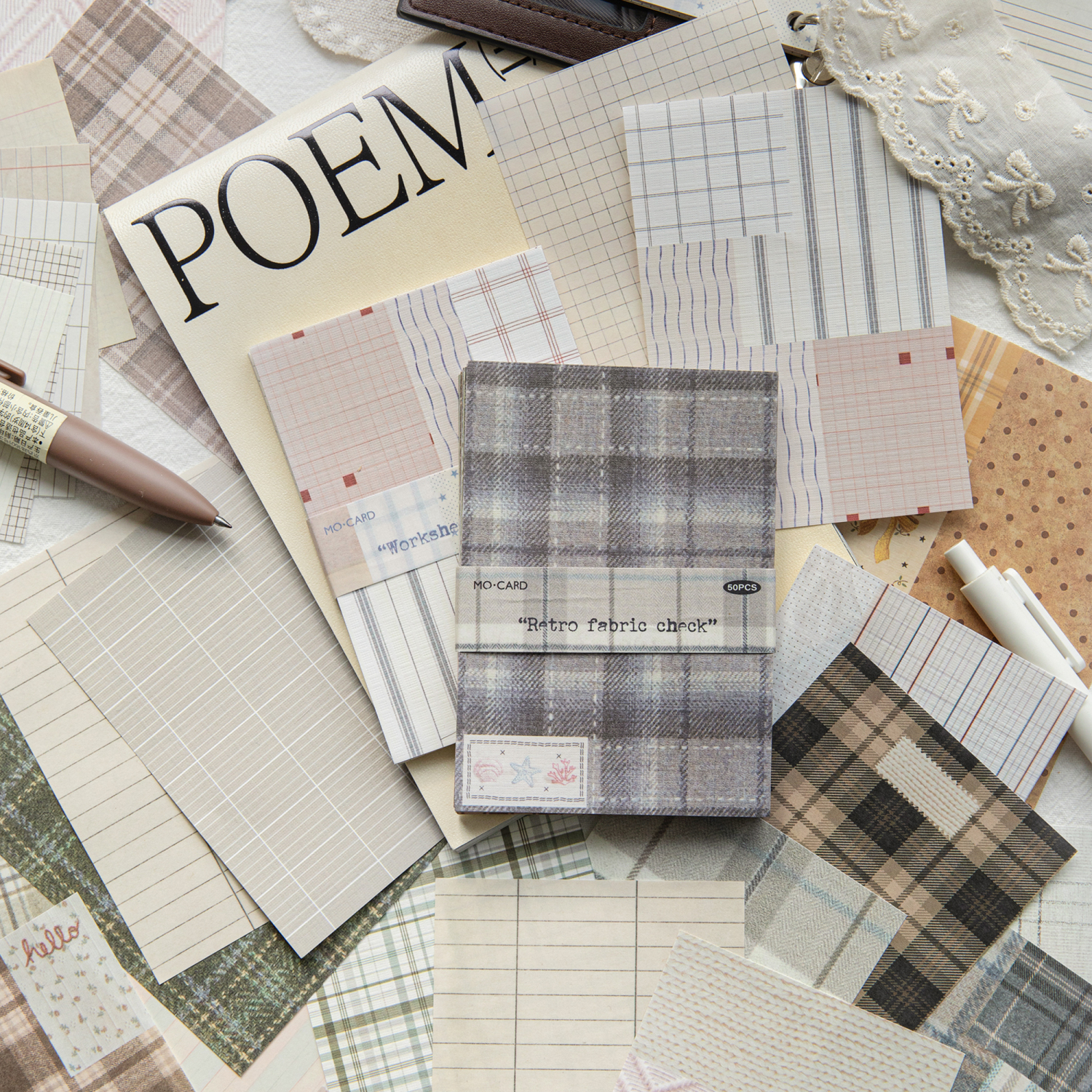50pcs creative plaid Decor Scr - đánh giá và giá Photography Journal