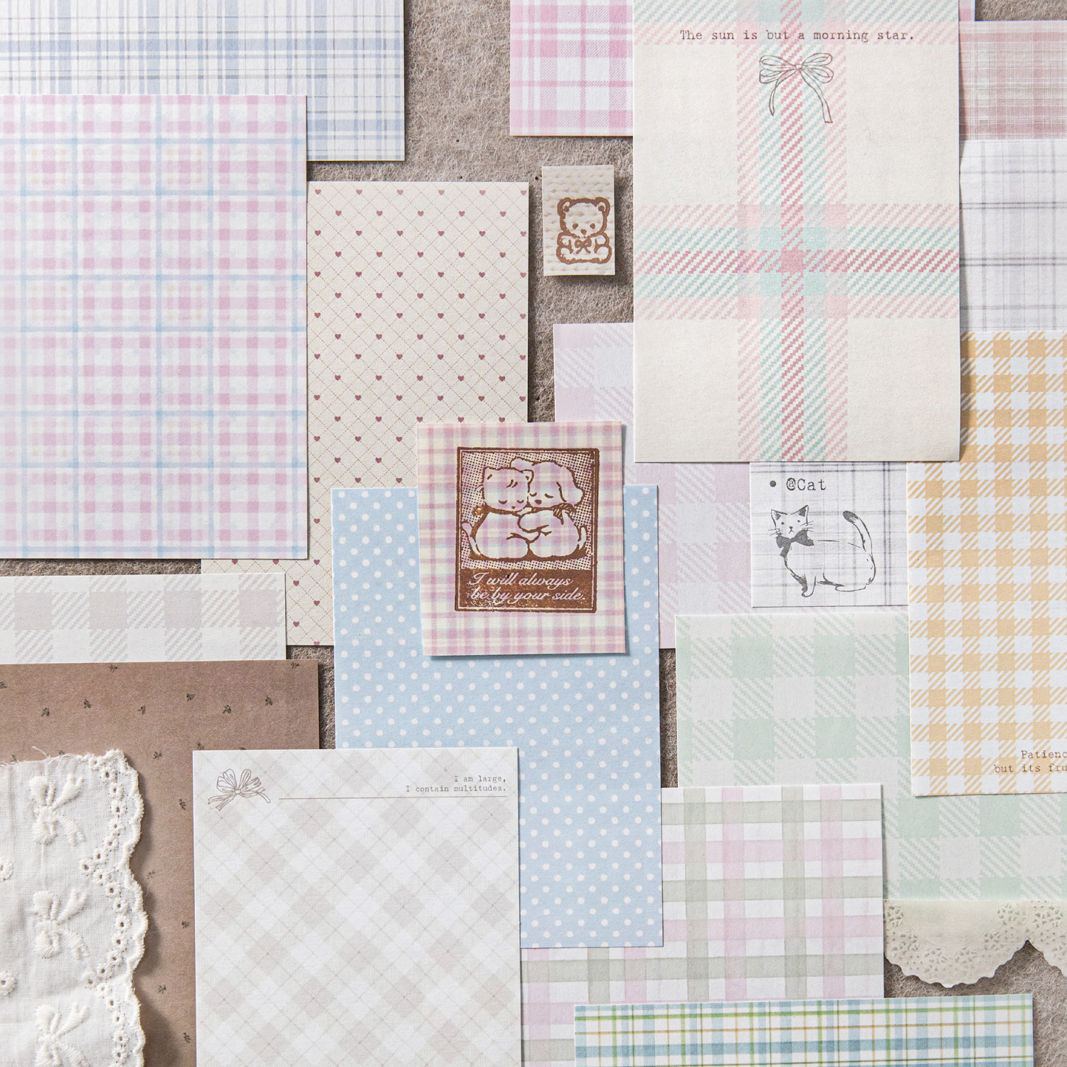 50pcs creative plaid Decor Scr - đánh giá và giá Photography Journal
