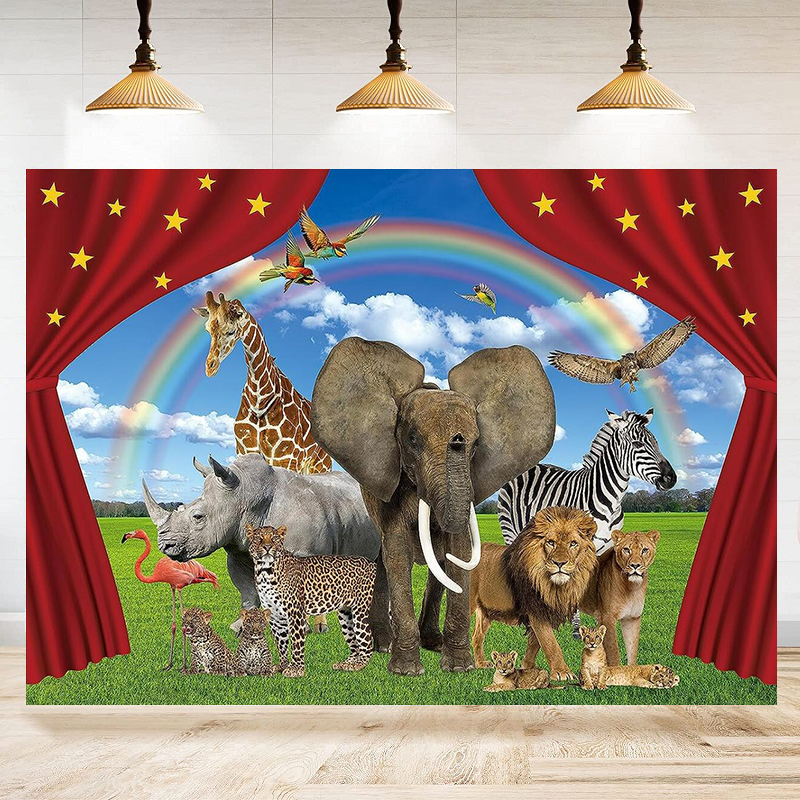 Photography Backdrop Wild Anim - đánh giá và giá Photography Zoo