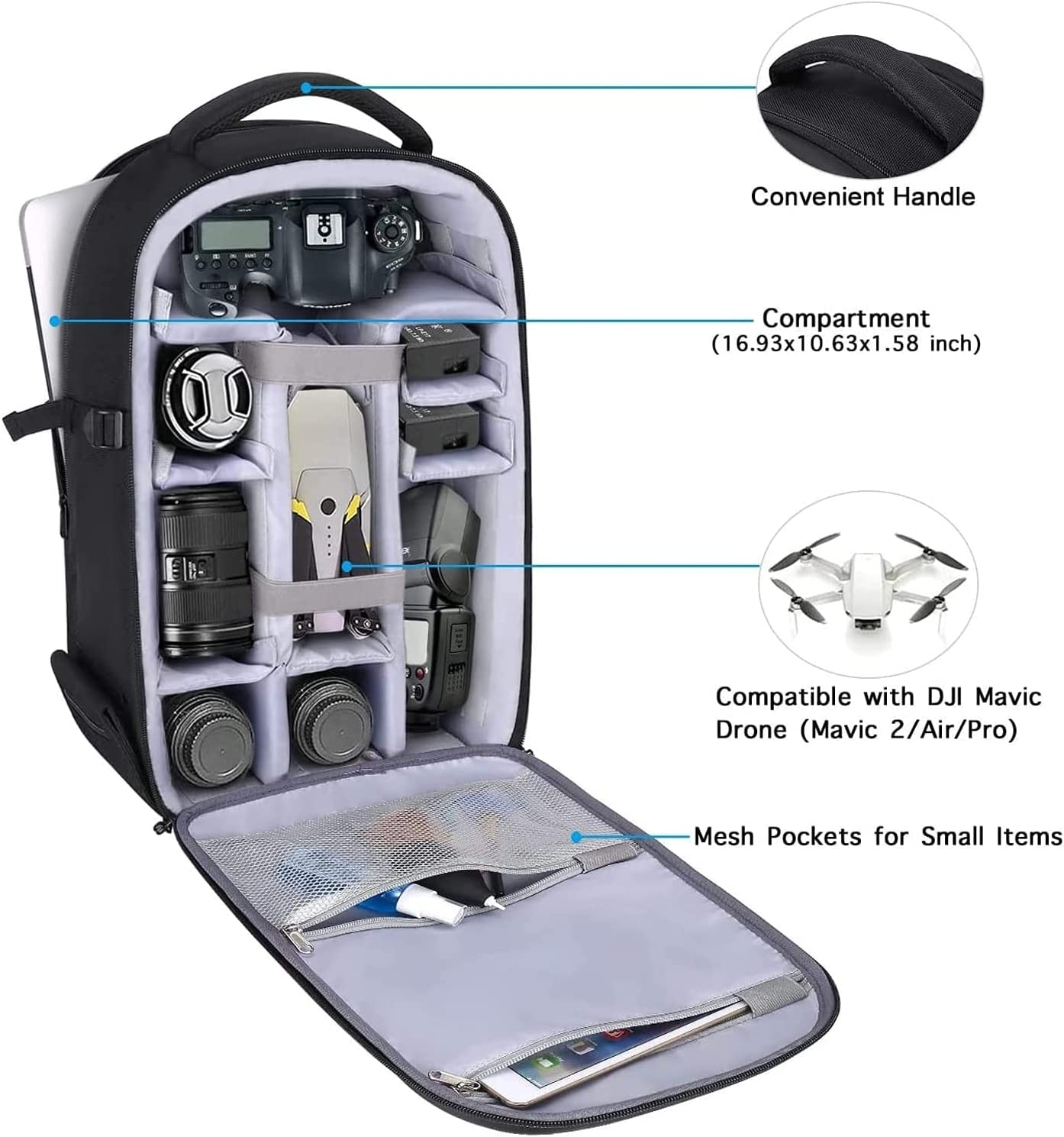 Waterproof Camera Backpack 15- - đánh giá và giá Camera Bag Waterproof