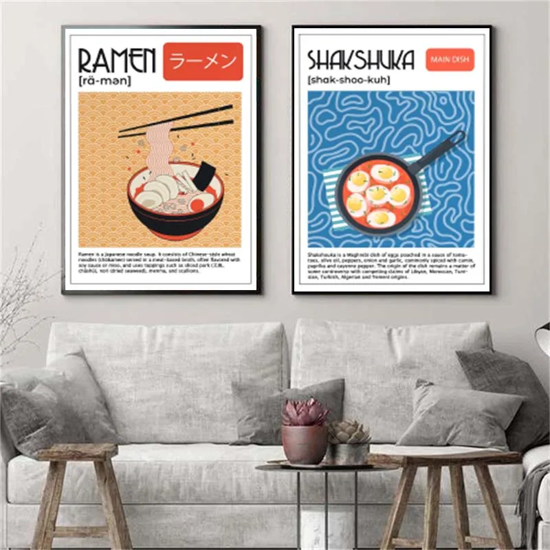 Asian Food Canvas Painting Pos - đánh giá và giá Photography Food