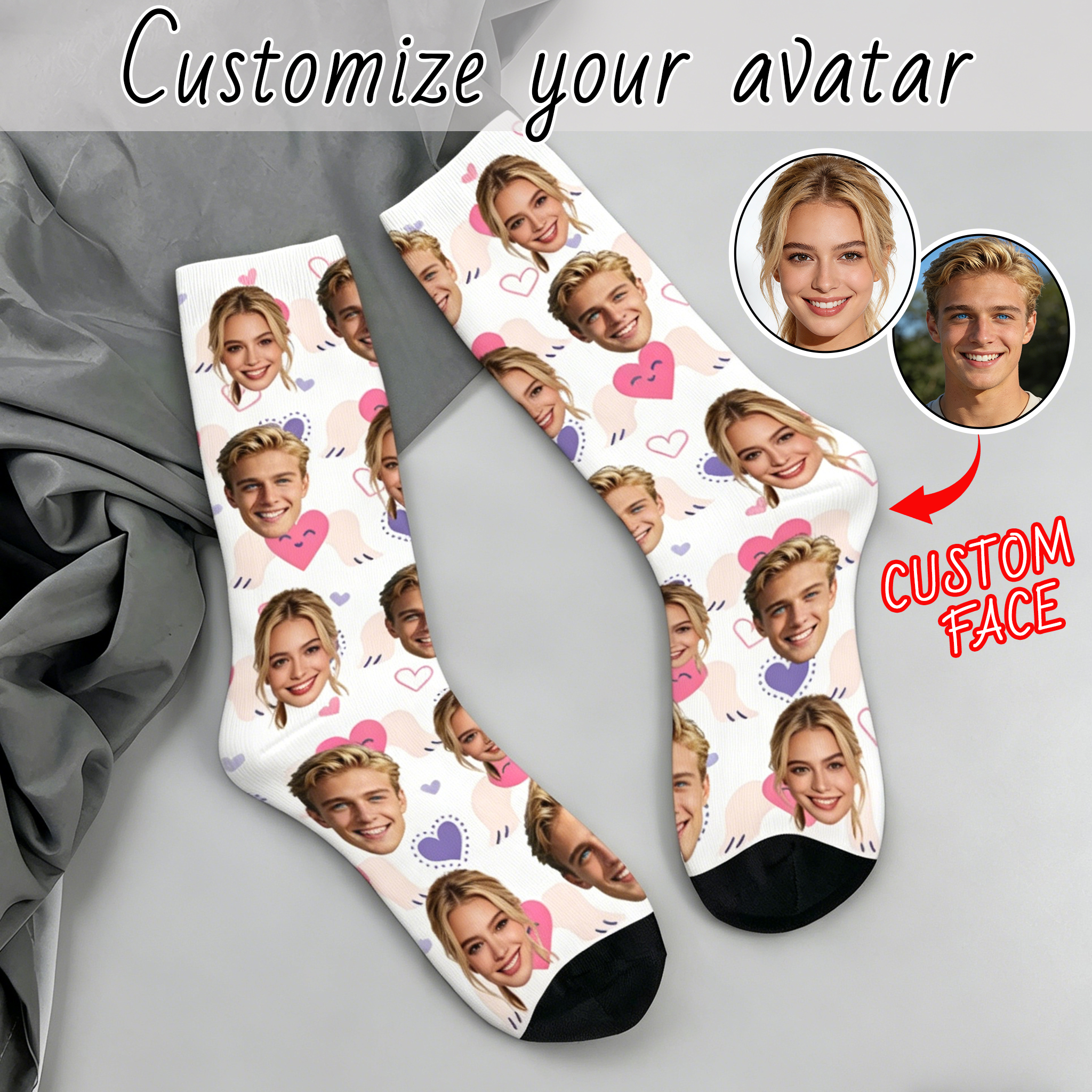 Custom avatar socks for men an - đánh giá và giá Photography Style