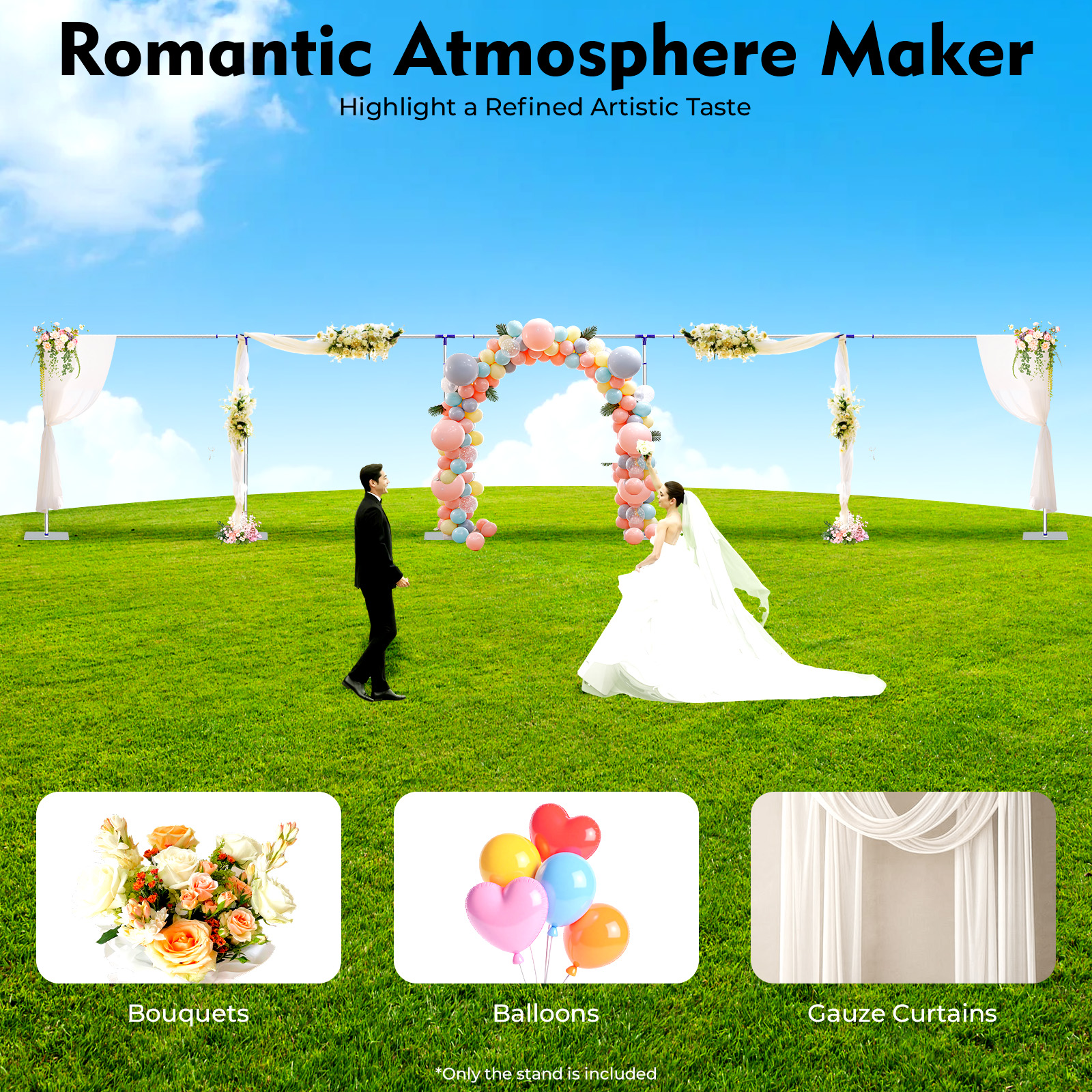 9.84*49.21ft Wedding Decoratio - đánh giá và giá Backdrop Stand Kit