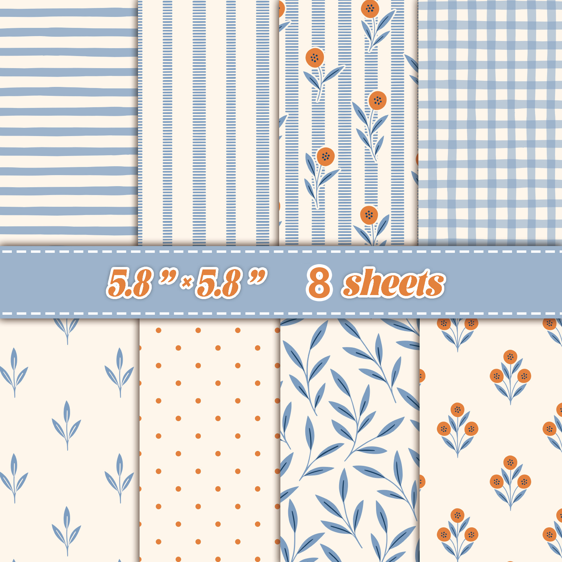 8 Sheets Fresh Plaid Scrapbook - đánh giá và giá Photography Journal