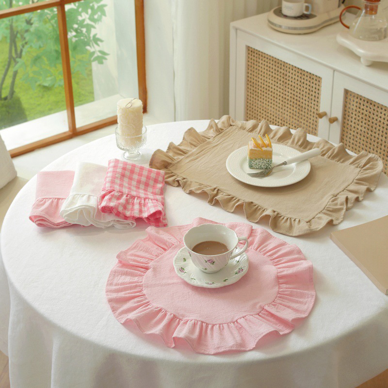 Minimalist Stripe Ruffle Place - đánh giá và giá Photography Food