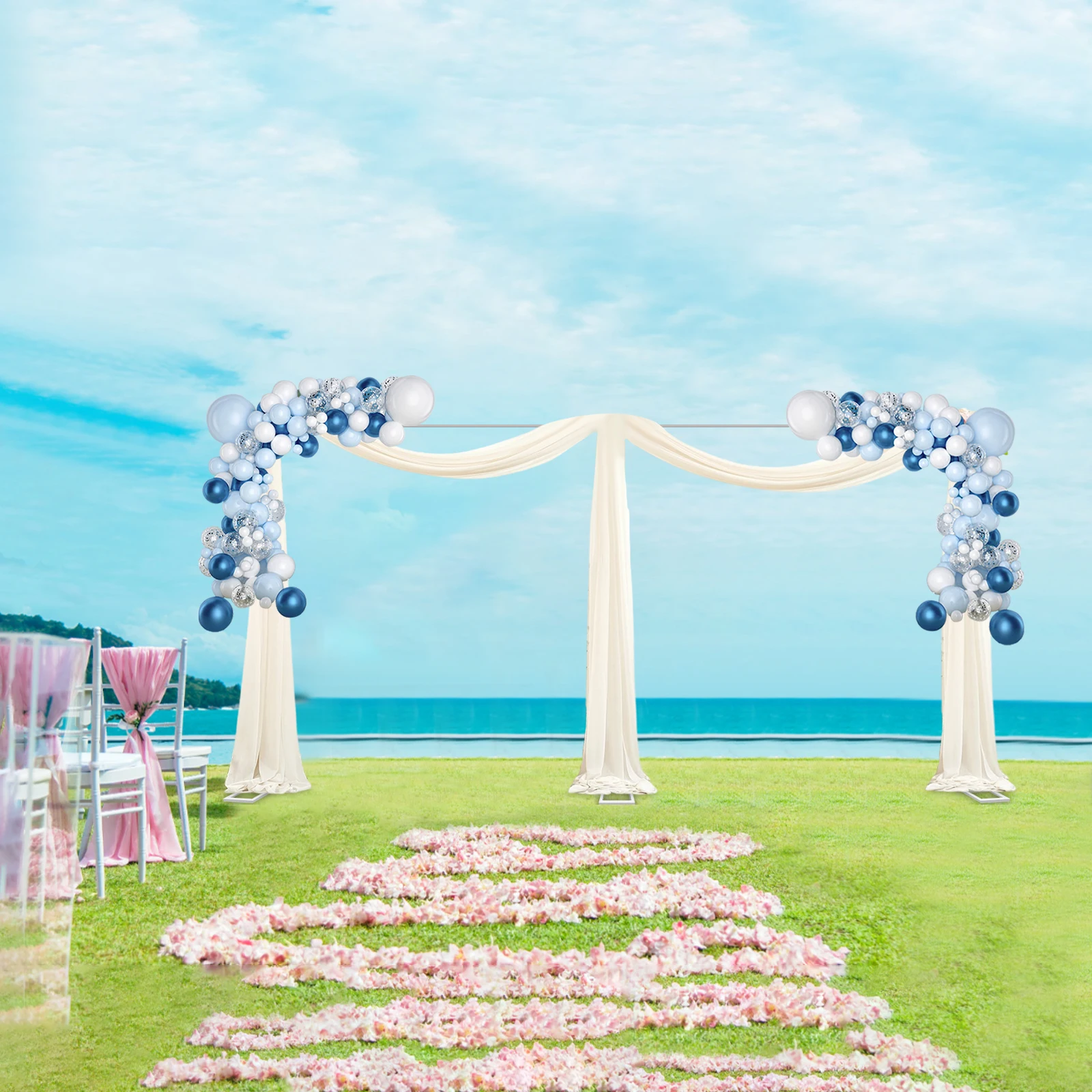 3x6M/10x20Ft Wedding Reception - đánh giá và giá Backdrop Stand Kit