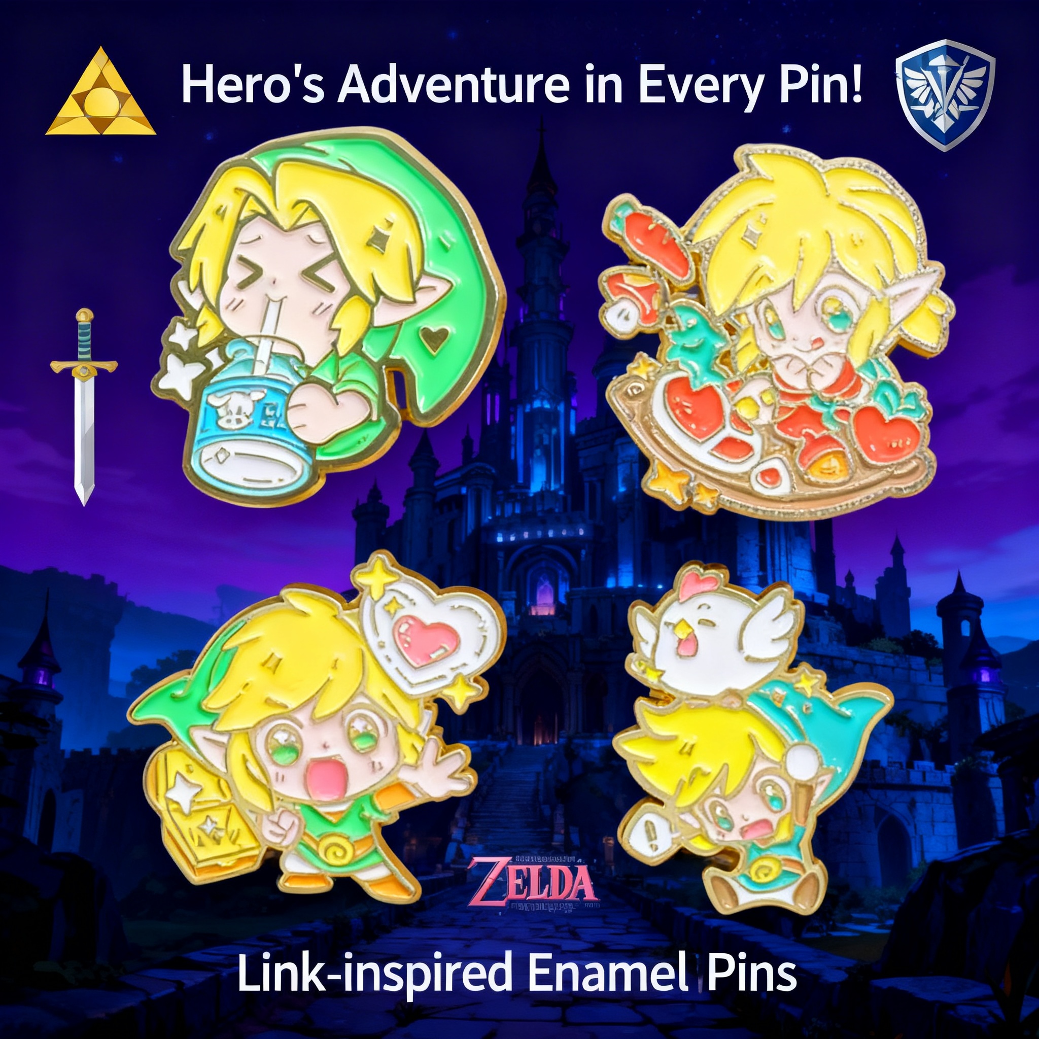 Adventure Game Badges Enamel P - đánh giá và giá Photography Style