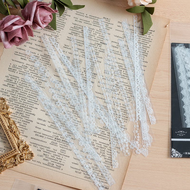 30pcs Retro Floral White Lace  - đánh giá và giá Photography Journal