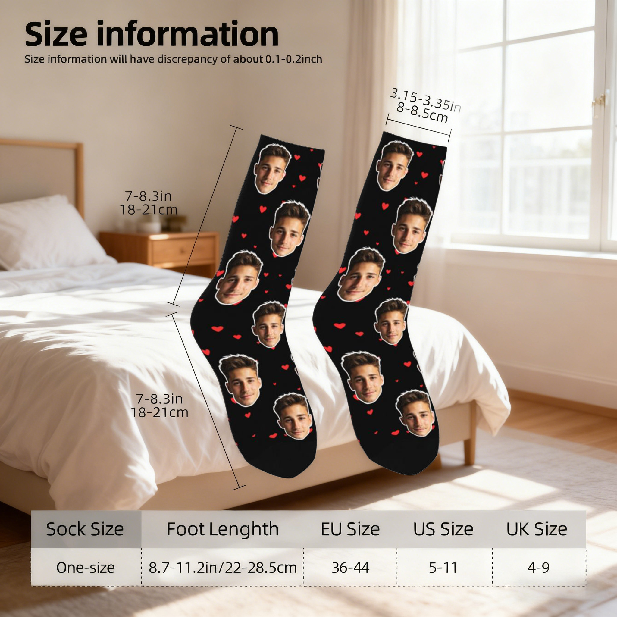 Customized face-shaped socks   - đánh giá và giá Photography Style