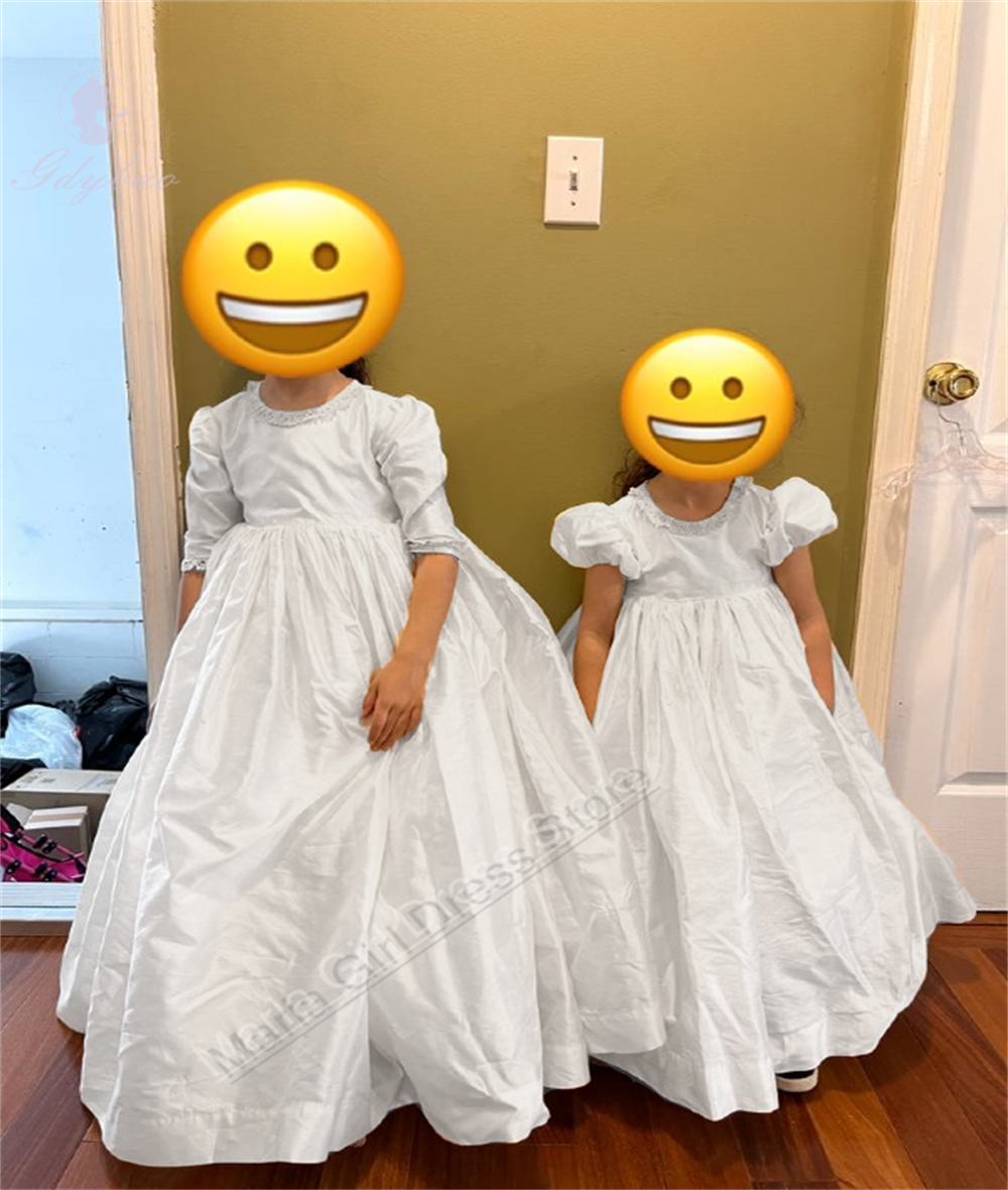 White Satin Elegant Girls Dres - đánh giá và giá Photography Contest