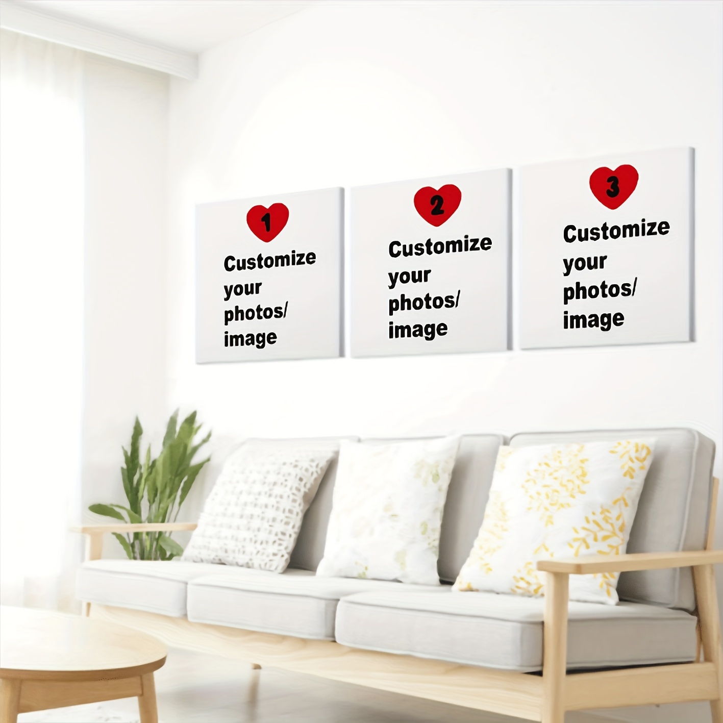 3pcs/set Custom Square Canvas  - đánh giá và giá Photography Style