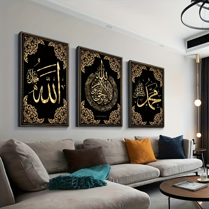 3pcs Islamic Calligraphy Canva - đánh giá và giá Photography Course