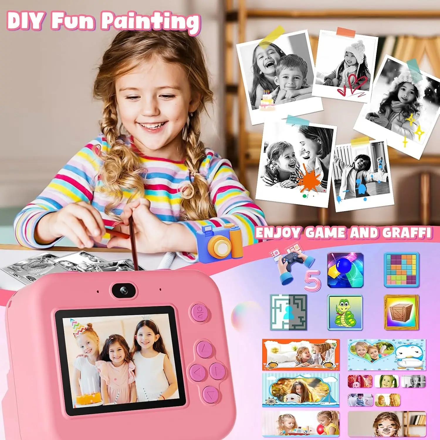 newInstant Print Camera With 3 - đánh giá và giá Photography And Videography