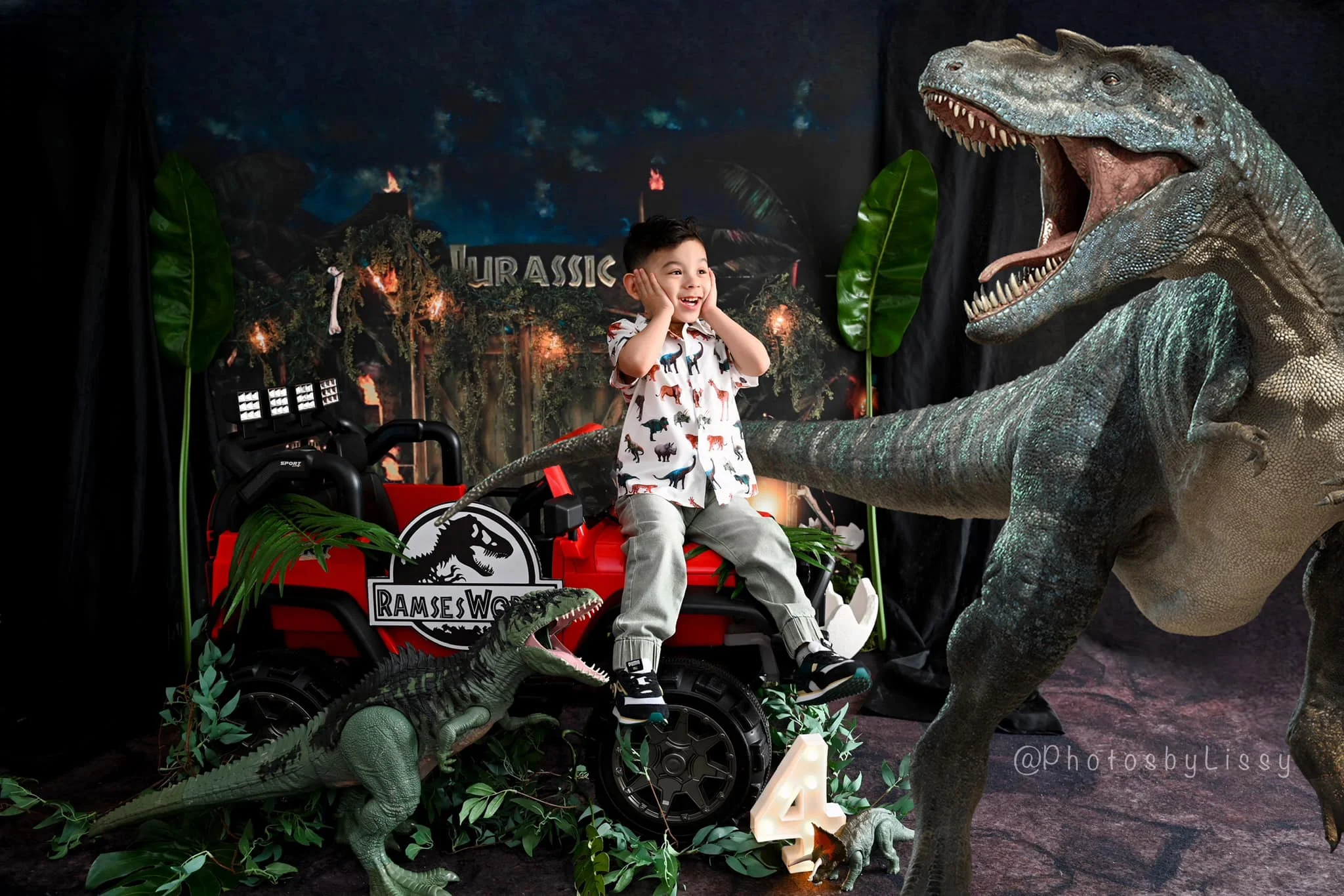 Jungle T-Rex Zoo Backdrops Kid - đánh giá và giá Photography Zoo