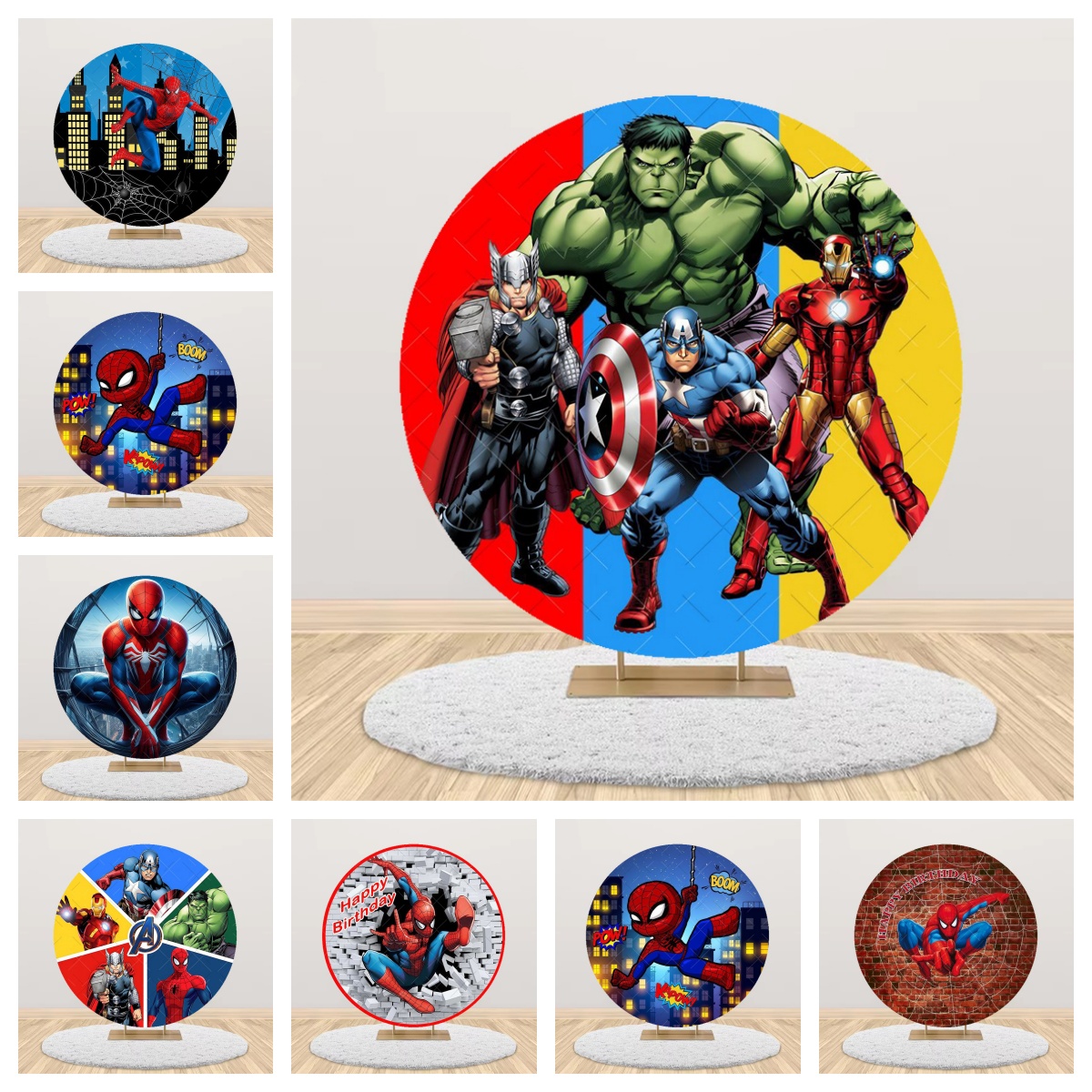 Avengers Theme Round Backdrop  - đánh giá và giá Photography Of A Man