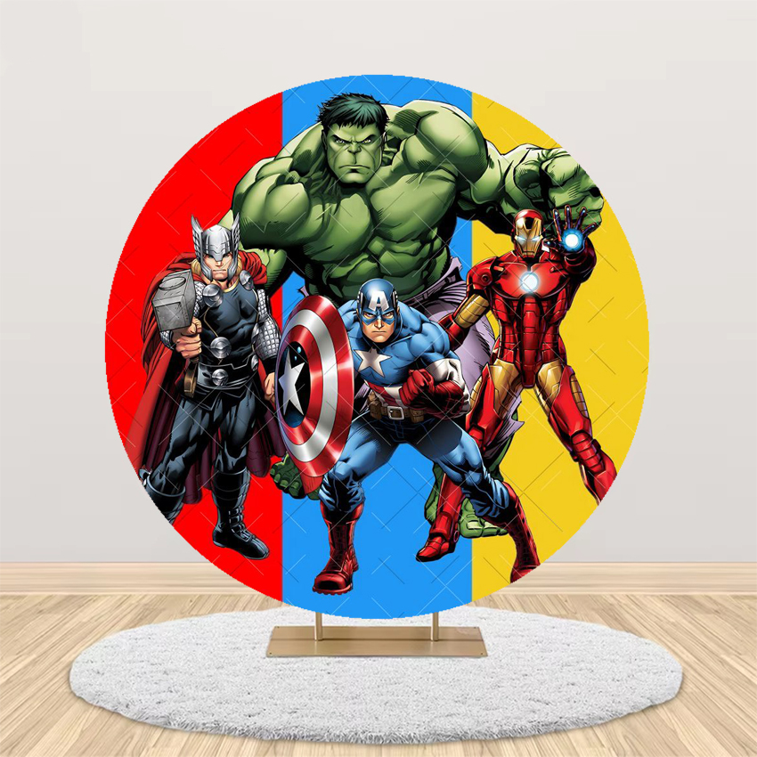 Avengers Theme Round Backdrop  - đánh giá và giá Photography Of A Man