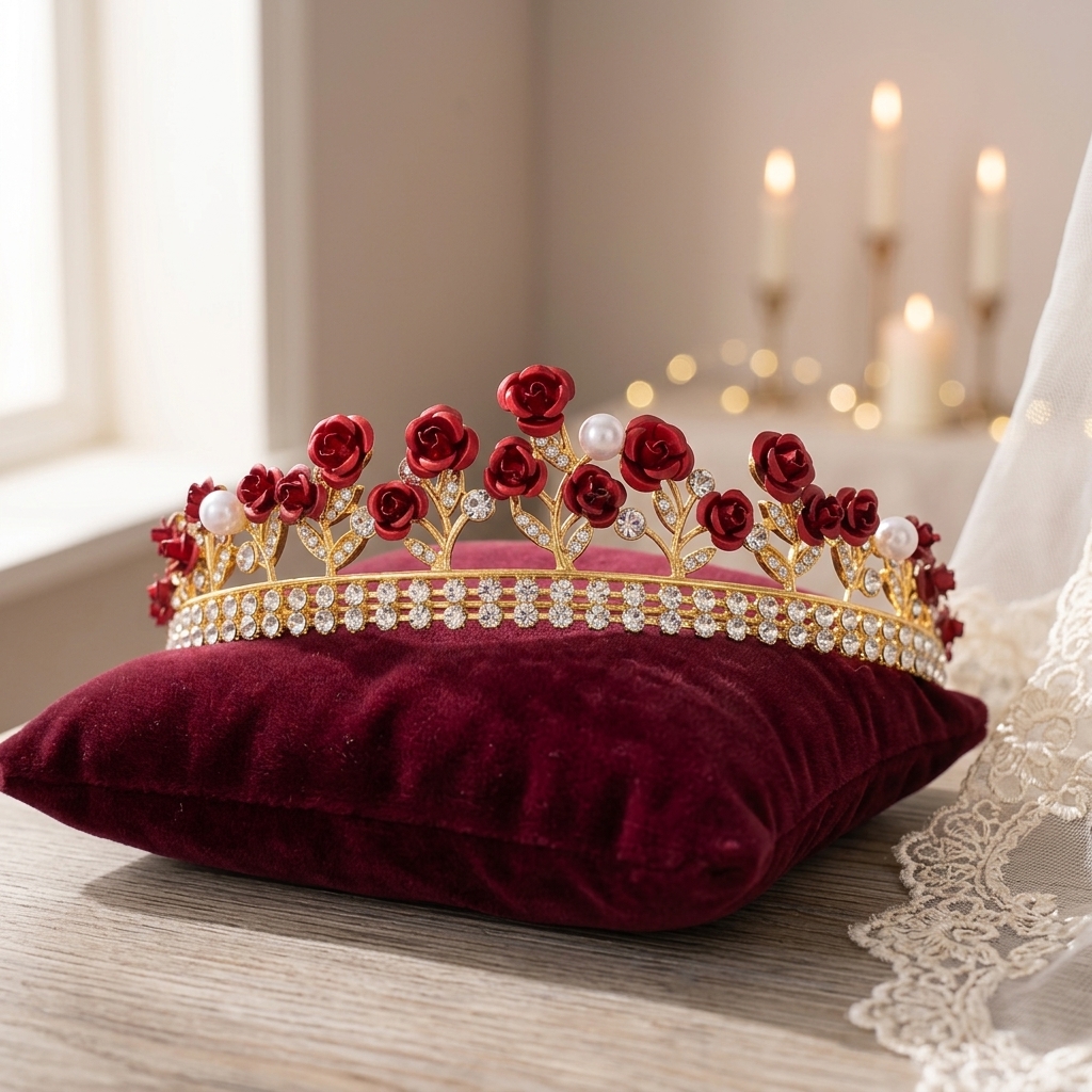 Baroque Ceramic Bridal Crown R - đánh giá và giá Photography Style