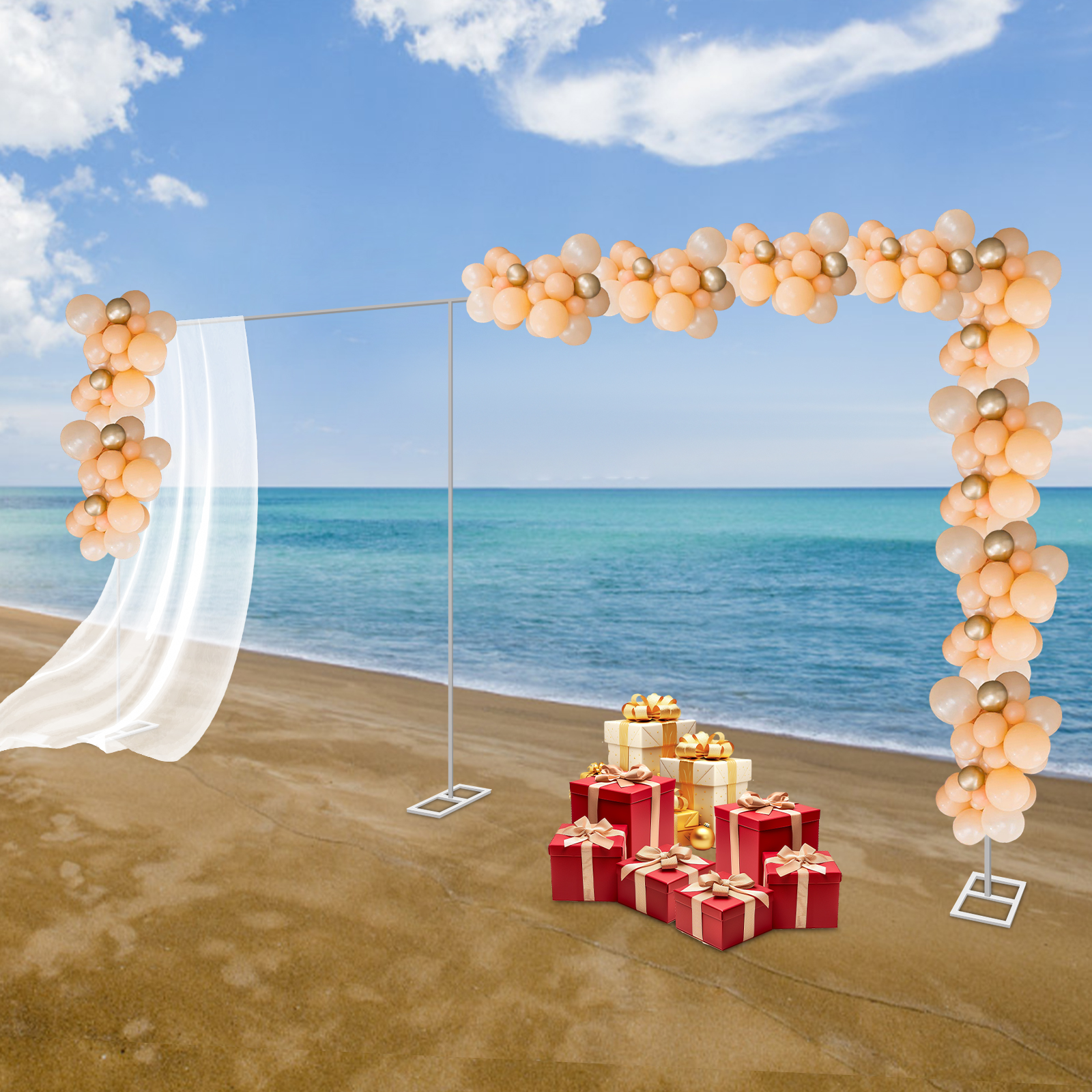wedding arch stand 19.7*9.8ft  - đánh giá và giá Backdrop Stand Kit