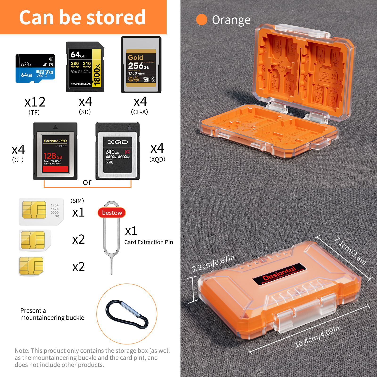Desional Camera SD Card Case C - đánh giá và giá Photography Sim
