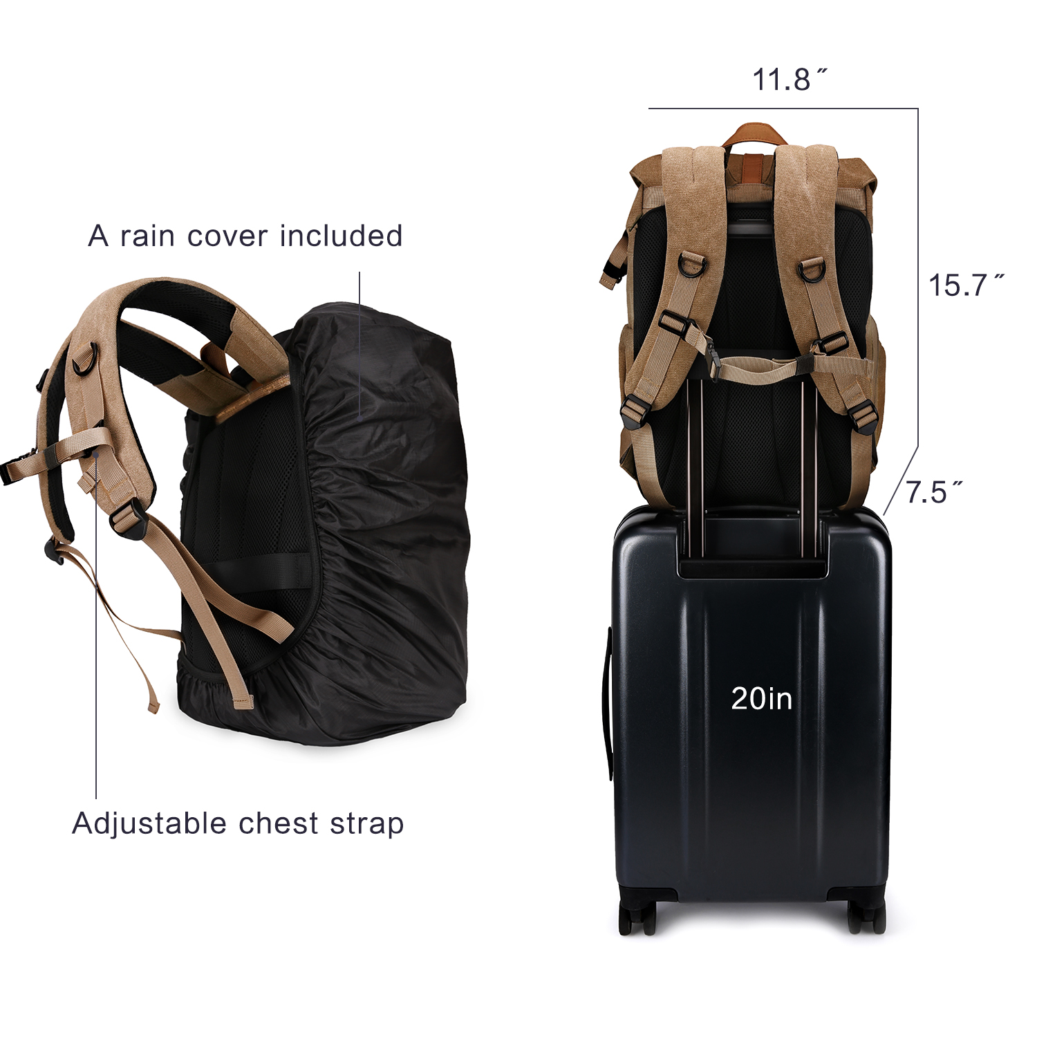 BAGSMART Camera Bag DSLR Photo - đánh giá và giá Camera Bag Waterproof