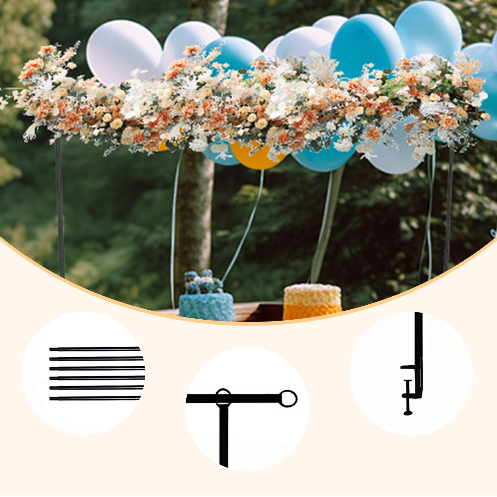 Adjustable Over The Table Arch - đánh giá và giá Backdrop Stand Kit